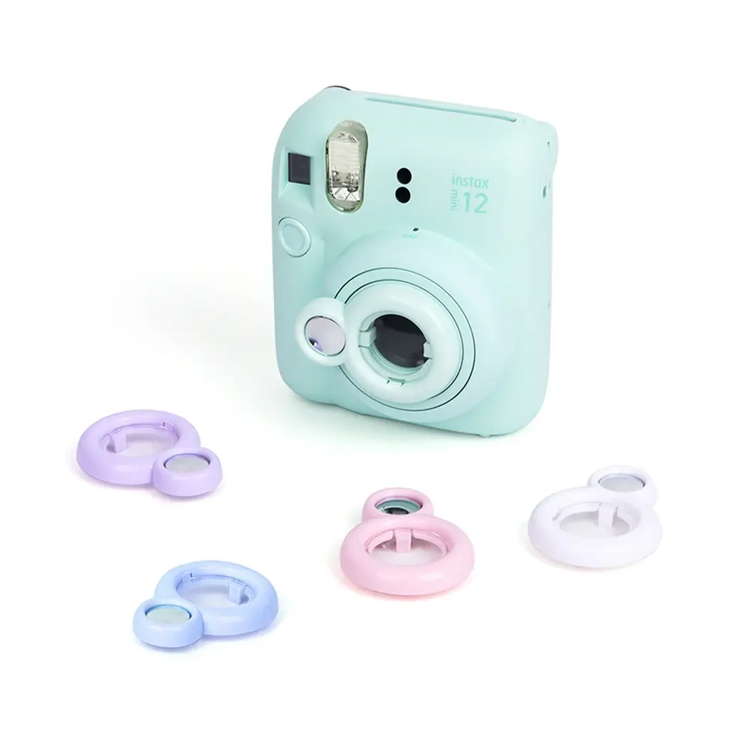 Close-Up Lens Self-Portrait Mirror for Instax Mini 12 Instant Film Camera Stand Close-up lens Multicolor Selfie Lens