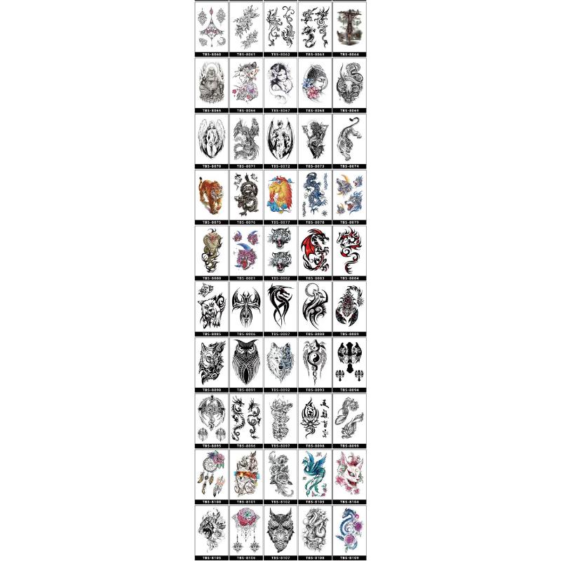 Product Introduction of Colorful Tattoo Stickers, Small Arm Waterproof Tattoo Stickers, Symbols, Totem Tattoo Stickers, Temporary Tattoos, 20