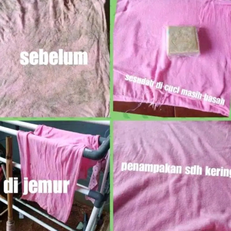 Sabun Cuci Ajaib Bintang Mahkota - 1 Pack isi 8 Batang Anti Bakteri di Kain 5