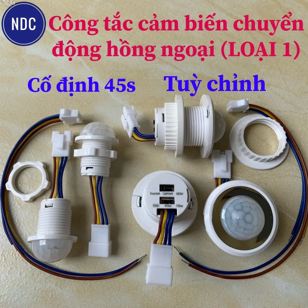 [HCM]Công Tắc Cảm Biến Chuyển Động Hồng Ngoại (LOẠI 1) Tuỳ Chỉnh/Cố Định