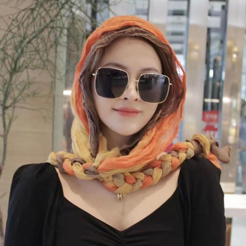 Product Introduction of Khăn Quàng quàng cổ Bện Phong Cách Dân Tộc, Làm Bằng Bông Và Vải Lanh, In Hình Người Nổi Tiếng Trên Internet Phổ Biến Khăn Choàng, Khăn Quàng cổ Toque, Khăn Quàng lụa, Sử Dụng Kép, Thích Hợp Cho Tất Cả Các Mùa, Khăn Quàng quàng cổ Dài 21