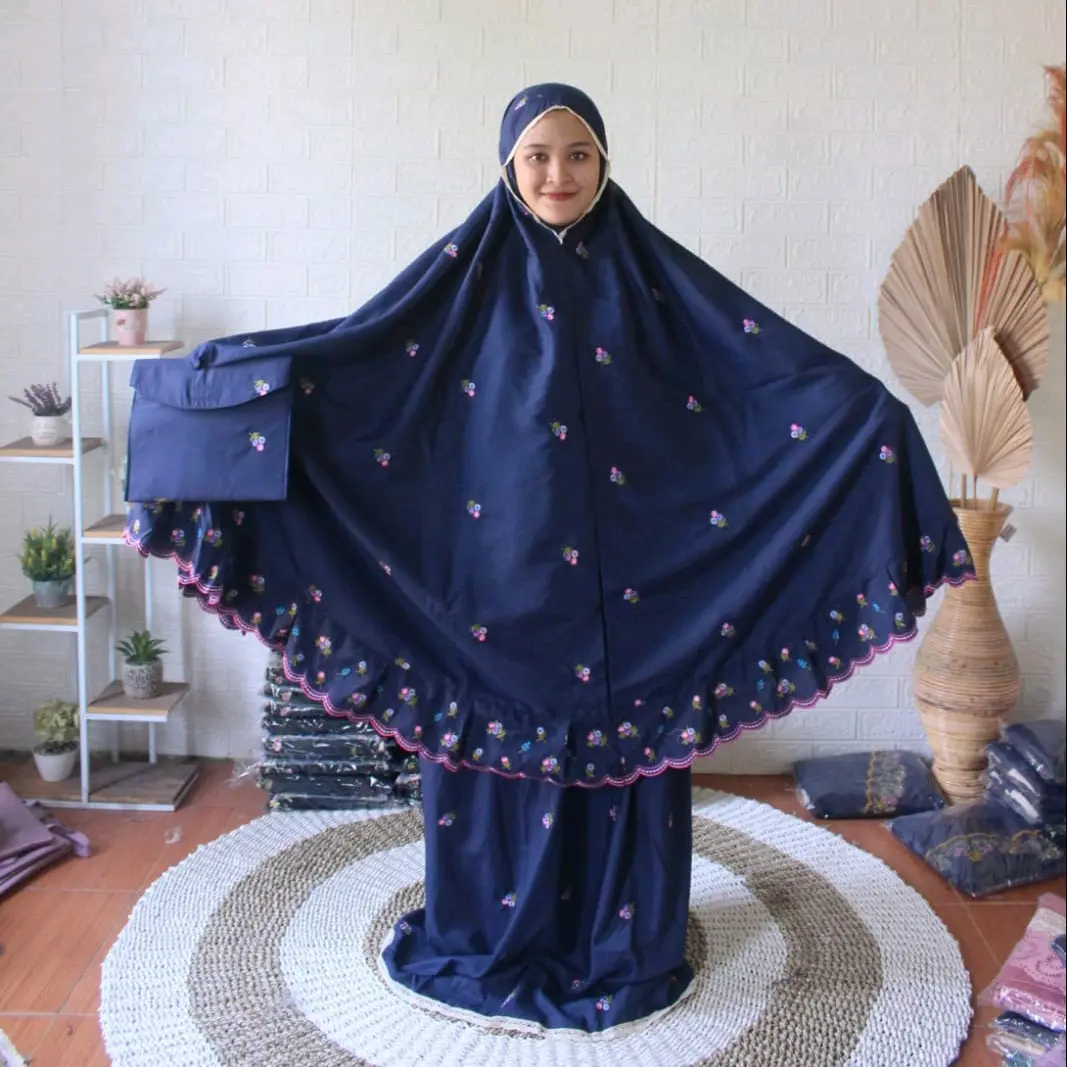 MUKENA SERIBU BUNGA BORDIR KATUN MIKRO PREMIUM