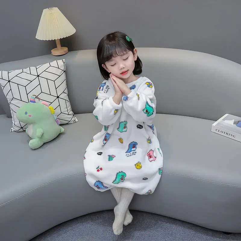 Túi Ngủ Trẻ Em Bé Chất Liệu Lông Cừu San Hô, Thích Hợp Cho Mùa Thu Và Mùa Đông, Chăn Chống Đá Cho Trẻ Em, Lót Lông Cừu vải nỉ, Ấm Áp, Thích Hợp Cho Bé Mặc Nhà, Váy Ngủ, Mùa Đông Nhộng Chũn 5