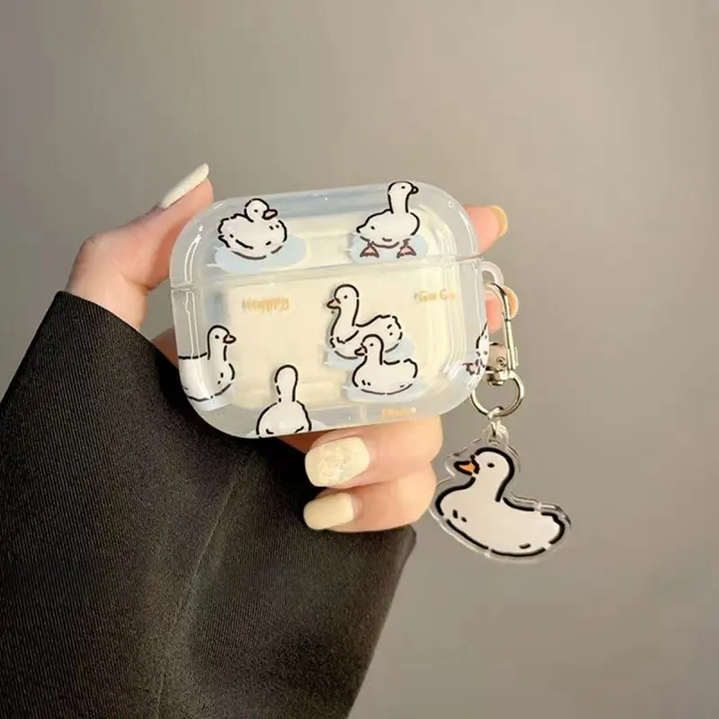 Ka Ai Cartoon Duck is suitable for niche Airpods1/2nd generation Pro2 Apple headphone case 3rd generation photo frame 3D soft