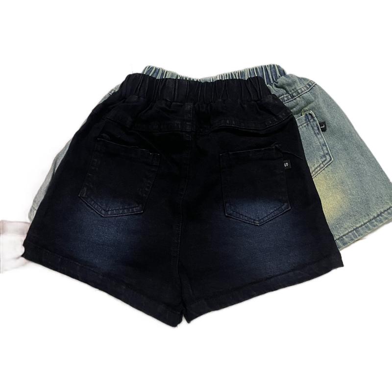 Quần jean đùi màu bụi cá tính hot trend cho bé gái 17-30kg 4