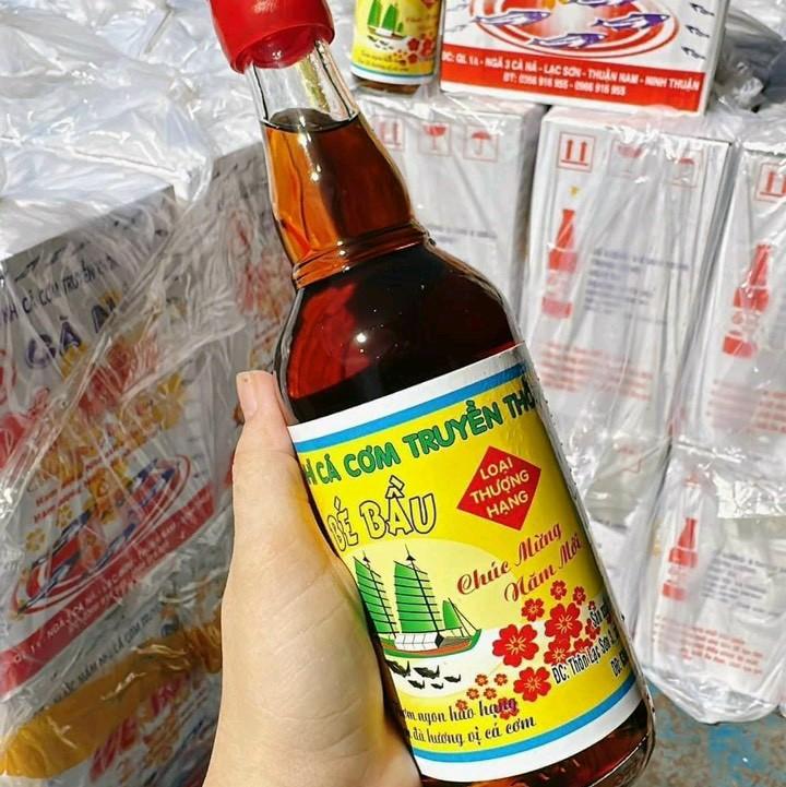 Nước mắm cá cơm Bé Bầu cà ná loại hạng 1