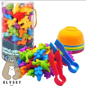 MAINAN EDUKASI ANAK BELAJAR SORTING WARNA BENTUK + MANGKOK DAN PENJAPIT PLASTIK Alat