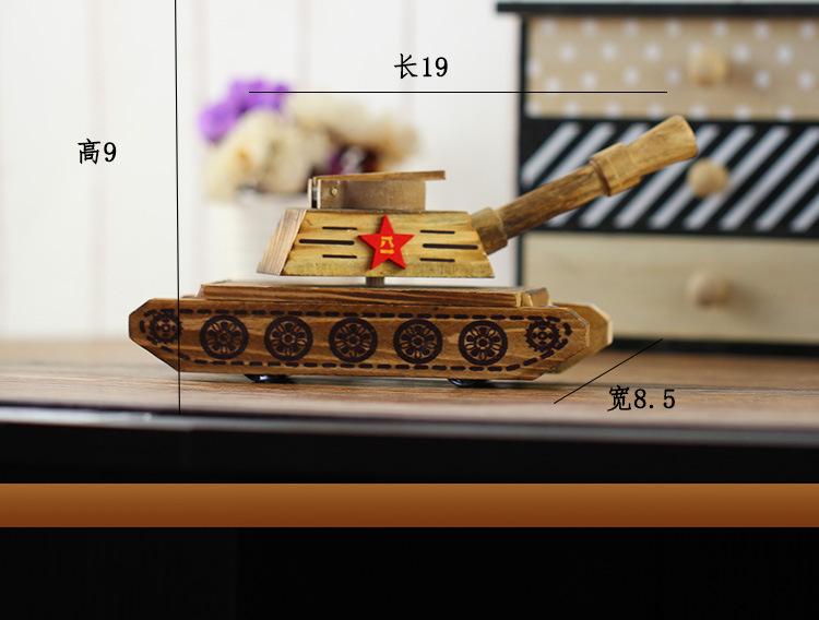 Product Introduction of 【Wooden tank】Simulation Military Model Tank Crafts Wooden Toys 4