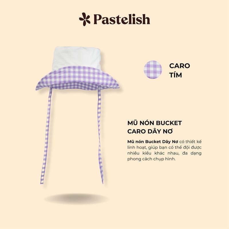 [TẶNG SCRUNCHIES] Mũ nón Bucket CARO Dây Nơ  - Đội nhiều kiểu - Phong Cách Ulzzang Women Cap Tai Bèo Hat - Tặng kèm 1 Scrunchies 6