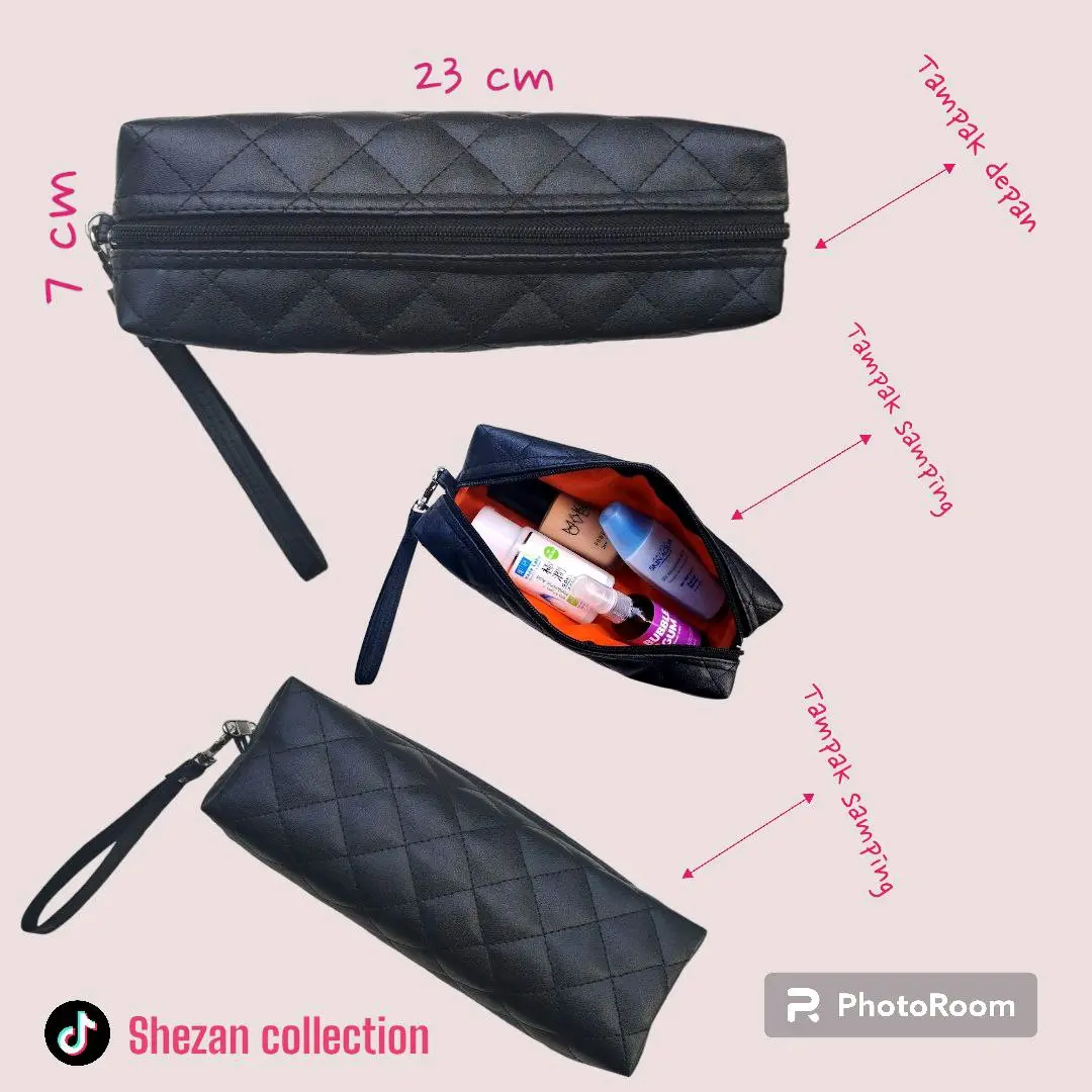 pouch makeup/ Make up pouch cosmetic bag/ Kotak pensil bantal lucu Menggantung