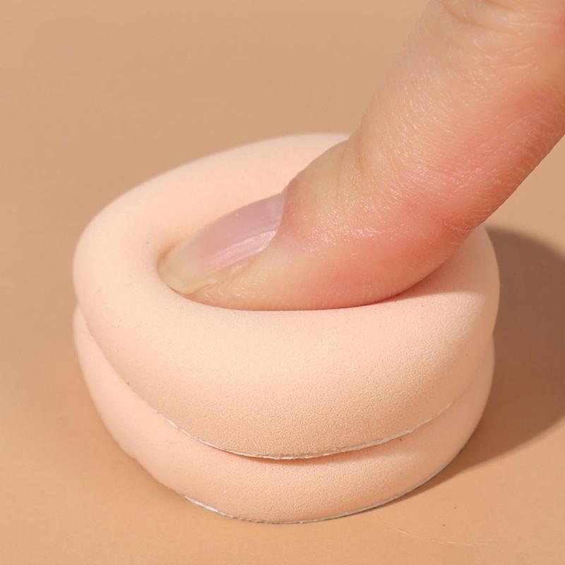2 Pcs Mini Finger Powder Puffs Face Concealer Cream Foundation Cosmetics Cotton Candy Puff Dry Wet Dual-use Makeup Tools 5