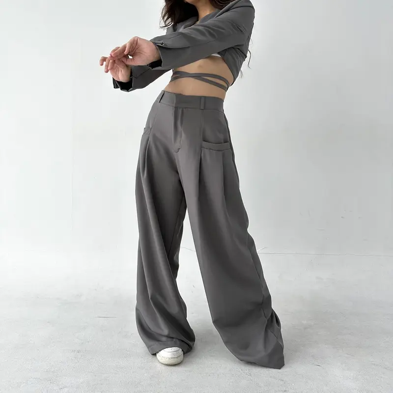 GOUW PANTS - POSHA OFFICIAL Celana Panjang Wide Highwaist Pants karet polyester soft  wanita  kulot  formal  loose 1