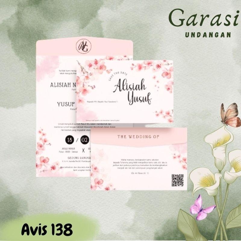 Undangan Pernikahan AVIS 138 AVIS 138 Elegan Modern Paket Lengkap 100 PCS Gratis Label & Plastik - JanjiKita | Default