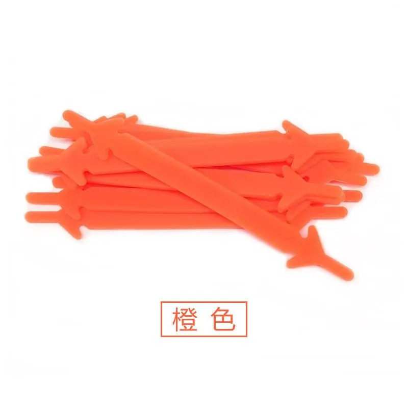 Dây Giày Silicon Lười Hình Mũi Tên, 12 Chiếc, Dây Giày Co Giãn, Thiết Kế Sáng Tạo, Không Buộc Leather 8