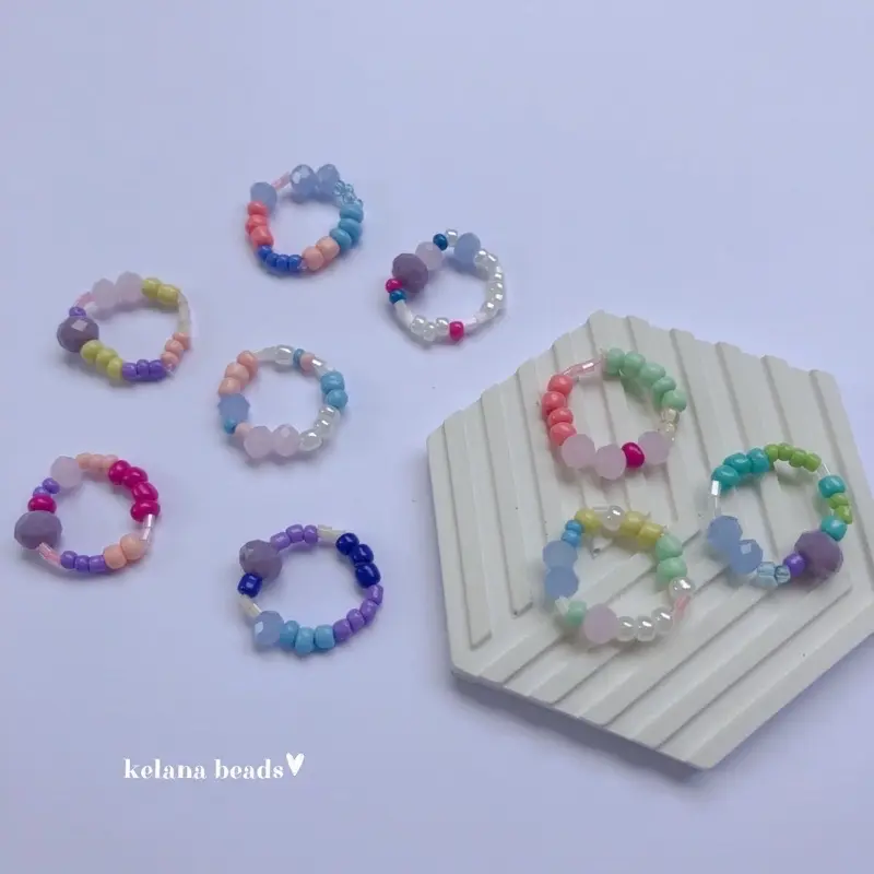 Mixed Bead Ring | MINIMAL ORDER 10.000 | CINCIN MANIK AESTHETIC BEADS RING 1