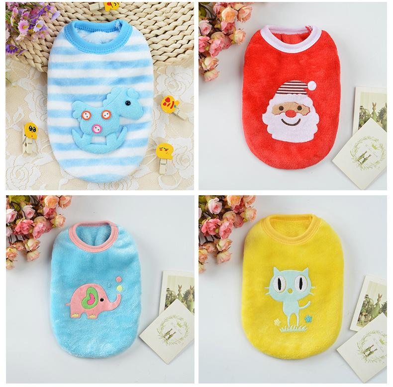 Product Introduction of Áo chó mèo vải lông họa tiết cute size bé 7
