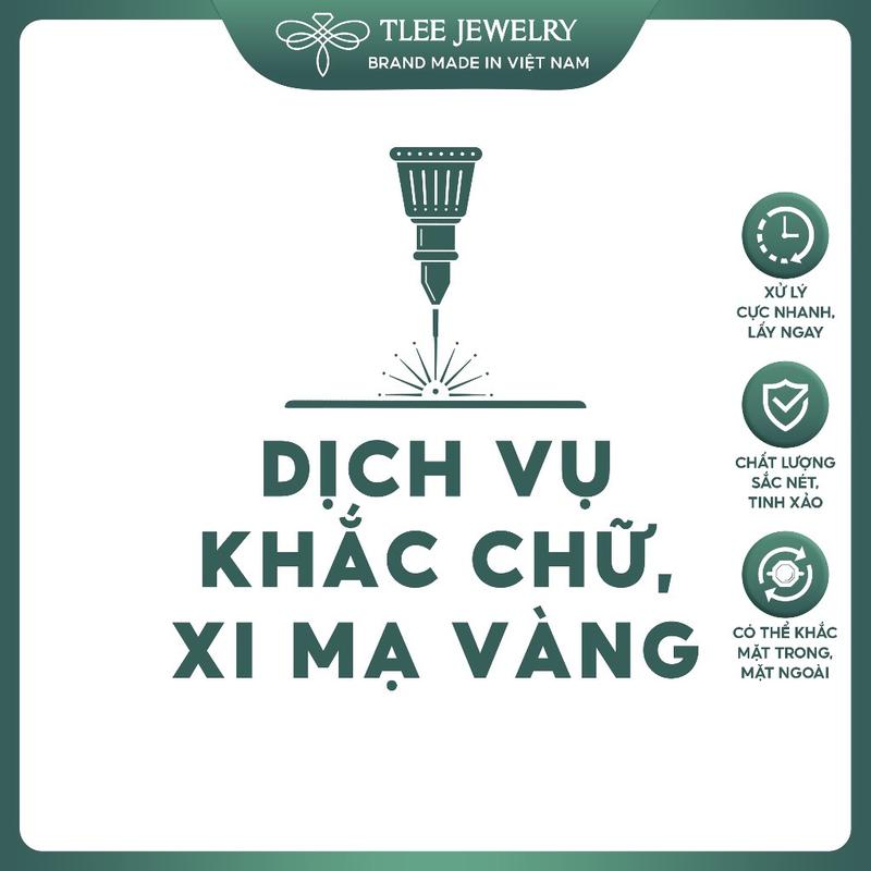 Nhẫn bạc, dịch vụ khắc chữ TLEE JEWELRY DV001