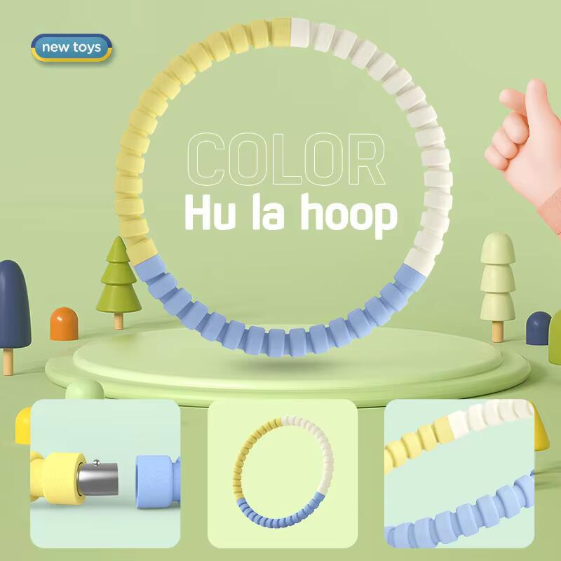 Vòng Tròn Hula Có Thể Tháo Rời 3 / 4 / 5 / 6 Ống, Vòng Tập Thể Dục Cầm Tay Thích Hợp Cho Trẻ Em, Thể Thao Xây Dựng Cơ Thể, Người Lớn, Giảm Béo Eo, Vòng Trọng Lượng 1