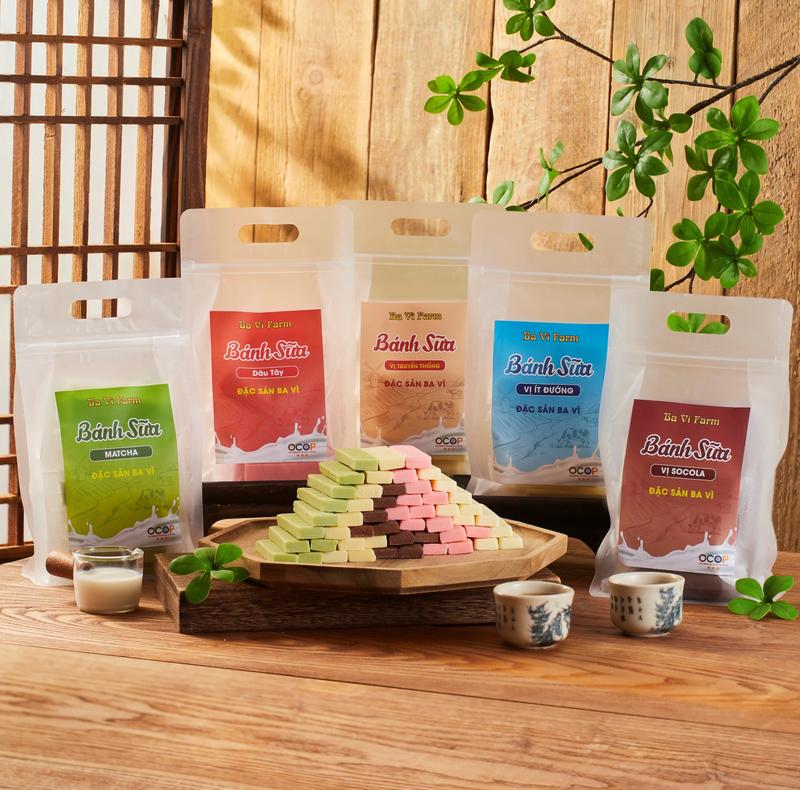 [ Live Stream ] TRUYỀN THỐNG, ÍT ĐƯỜNG, SOCOLA, MATCHA, DÂU TÂY - 500Gr Đặc Sản Bánh Sữa Ba Vì Snack Ăn Vặt Food