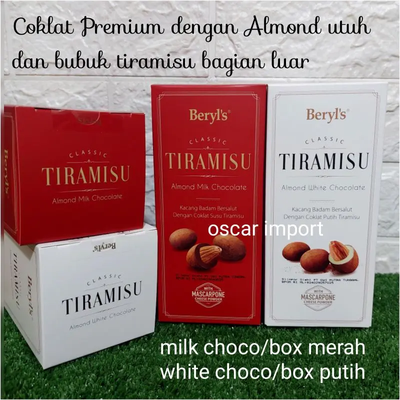 Chocolate Beryl's Tiramisu socola đắng nguyên chất hạnh nhân phô mai mascarpone Snack Sô Cô La Ăn Vặt Thức Ăn Food Dâu 4
