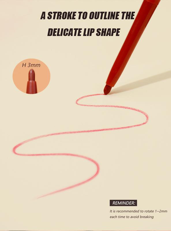 Product Introduction of Makeup 18 Colors Lip Liner Velvet Lip Liner Nonstick Cup Long Lasting Waterproof Eyeliner Cosmetic 1