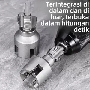 Model baru pemotong ulir pipa air plastik dengan ulir internal dan eksternal terintegrasi untuk ulir PPR ukuran 1/2 inci, 3/4 inci, 1 inci.