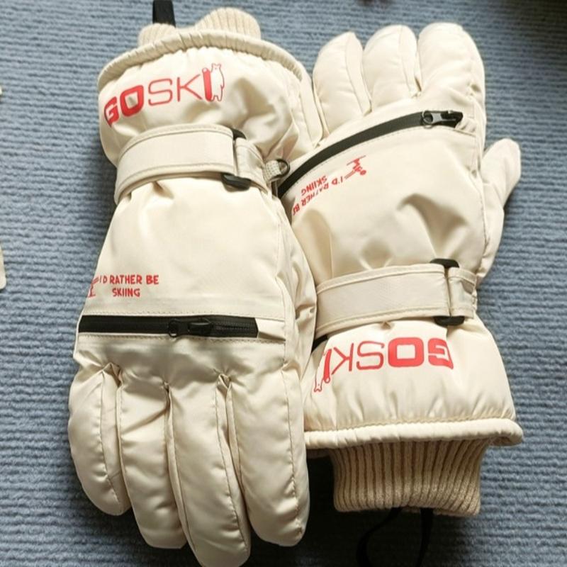 Product Introduction of Protective Gears Full Finger Skiing Gloves Thick Plush Snow Gloves Windproof Waterproof Motorcycle Gloves Riding 12