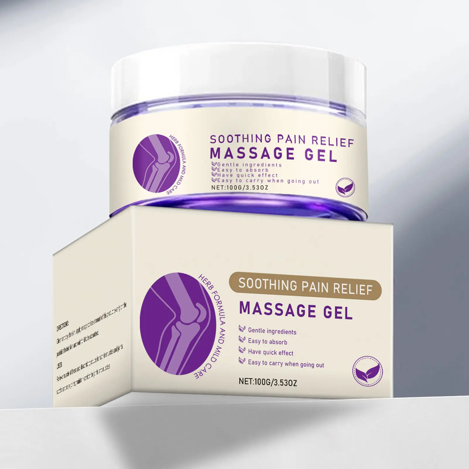 Kresin Joint Purple Gel Gel Chăm Sóc Khớp, Tự Nhiên, Dụng Cụ Làm Dịu Khớp Cơ Thể, Dụng Cụ Mát Xa An Toàn Và Nhẹ Nhàng, Thích Hợp Cho Cổ Tay, Chân, Đeo Vai, Đầu Gối, Cổ Và Tay