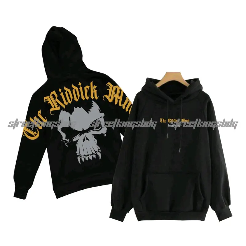 HOODIE SKULS SHERPA Hoodie sherpa pria-wanita Fleece Tebal Sablon Jumper Distro Sweater Hitam 3