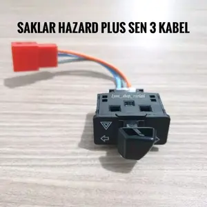 saklar Hazard+kabel plus sen-sein 3kabel 30cm dan 34cm
