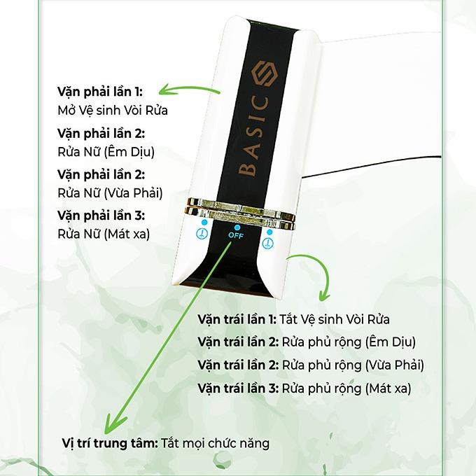 Vòi rửa không dùng điện BP-560 chất liệu ABS cao cấp, thiết kế hiện đại 4