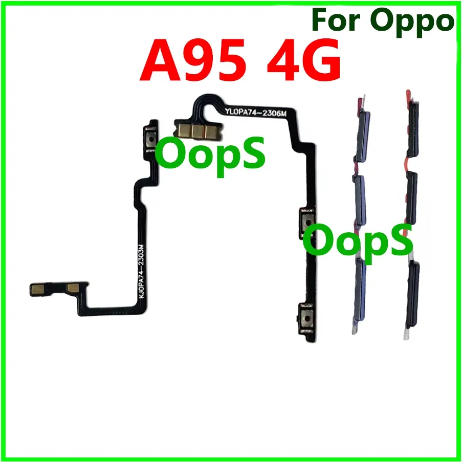 Power Volume button flex For oppo A95 4G CHP2365 Switch Power ON OFF Key Mute Volume control Button Ribbon Flex Cable Phone Smartphone Cellphone