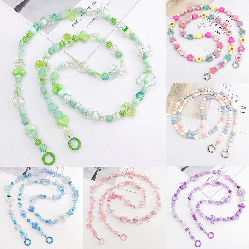Product Introduction of Dây Chuyền Túi Đeo Chéo, Hạt Mới, Nhiều Ốp Điện Thoại Với Dây Chuyền Đeo Chéo Dọc, Acrylic Đính Cườm K4Q0 13