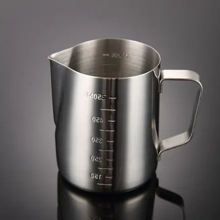 Ca Đánh Sữa Lạnh Inox 304 Có Vạch Chia Rõ Ràng 350ml - 600ml - 1000ml 3