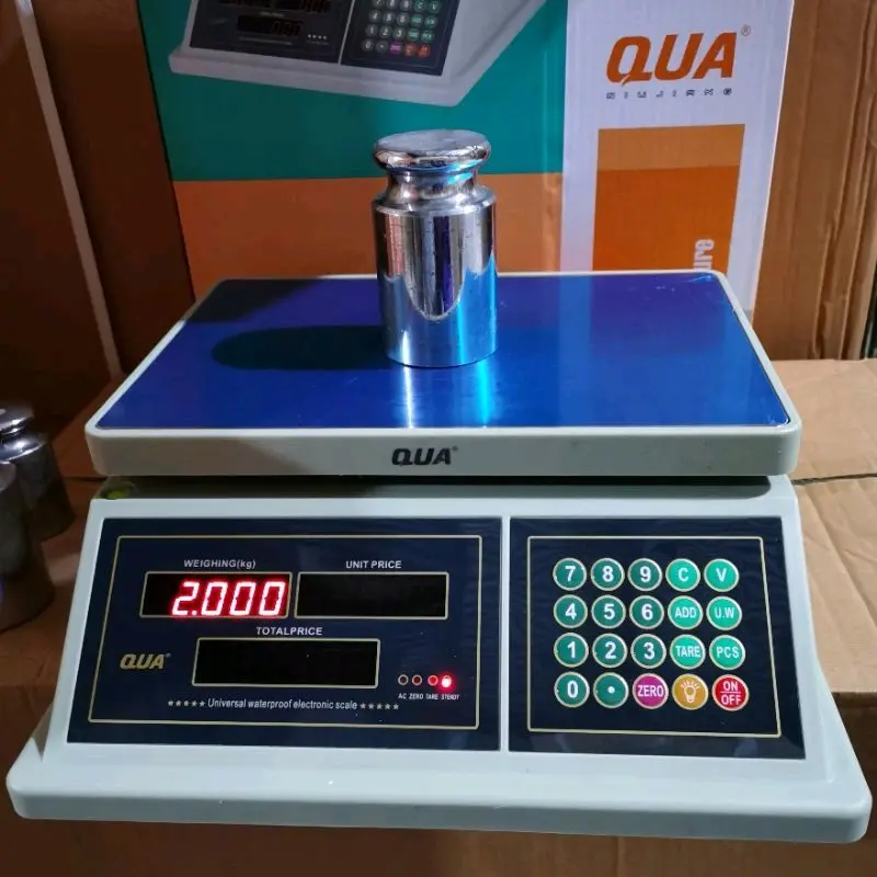 Cân điện tử tính tiền 2 mặt qua 832 30kg & 40kg chống nước cao cấp BH 1 năm 2