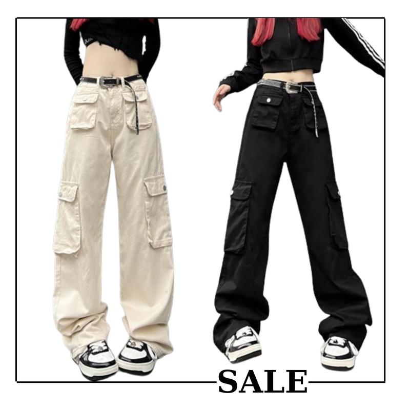 ZooZoo - Quần Kaki CargoPant Túi Hộp Ống Suôn Unisex Nam Nữ Đen kem rêu nâu Menswear