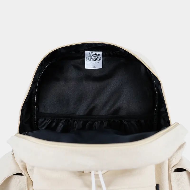 CRSL Broken White Rucksack | Ransel Pria | Backpack Canvas Sekolah Kuliah Kanvas | Bagpack Unisex Pria Wanita | Tas Travelling | tas gunung Cewek 3