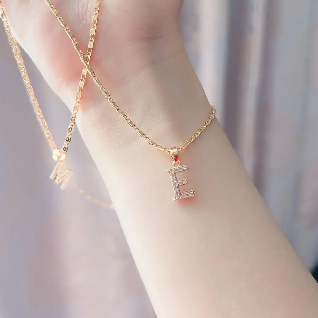 Kalung Alphabet / inisial Titanium