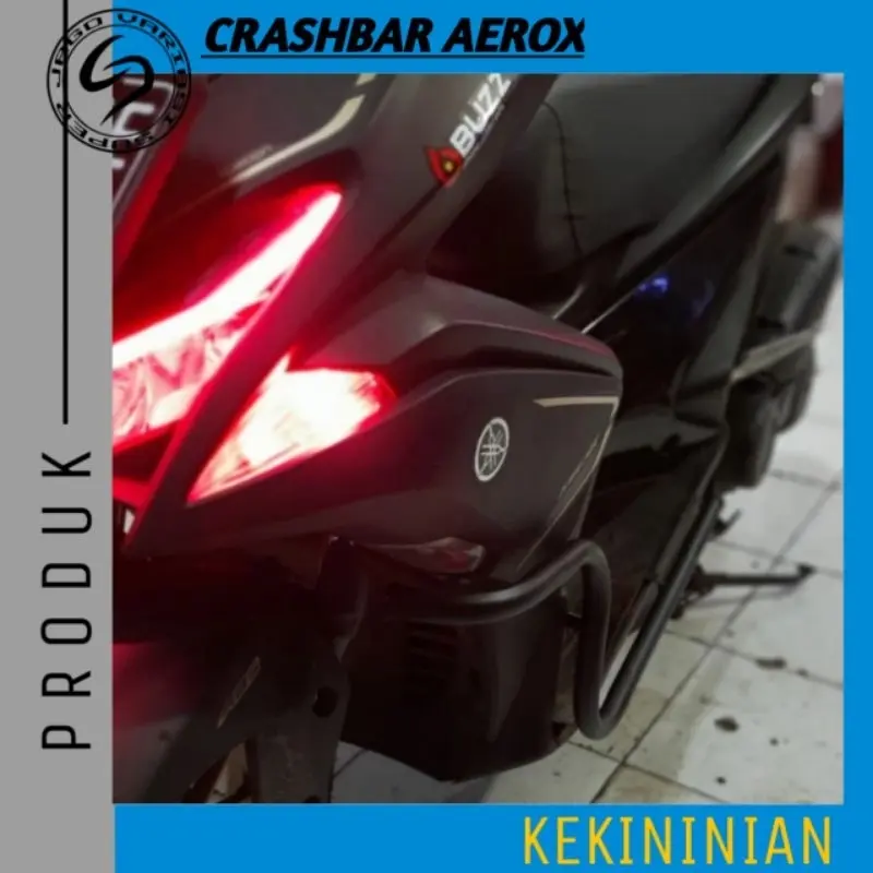 COD Crashbar Tubular Aerox Lama Aerox New Connected Pelindung Body Plus Breket Dudukan Lampu Tembak Presisi Awet Kuat 3