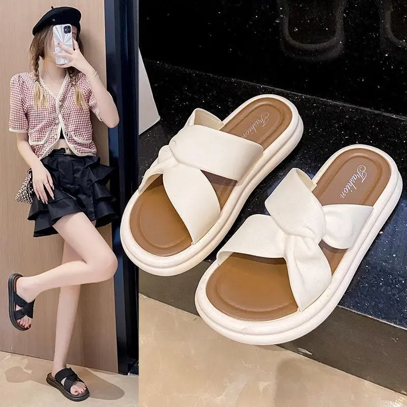Platform sole, fashion, crossover, summer out sandals