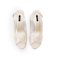 Gambar Julia'r R0007 Sepatu pesta mika transparan Heels Ivory Open Toe - 40 dari julia'r shoes Kota Bandung 5 Tokopedia