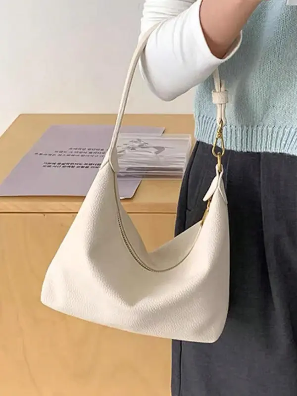Women's Solid Color Shoulder Bag, Fashionable Large Capacity Crossbody Purses for Daily Used, Crossbody Bag Women, Casual Trendy Versatile High-quality Daily Commuting Bag, Gifts for Wife 3