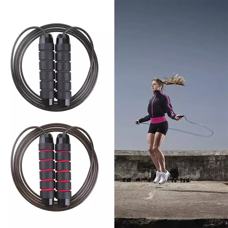 Dây Nhảy 2024 lõi thép(Ko tạ) Tập Thể Dục Thể Thao (màu ngẫu nhiên) 5