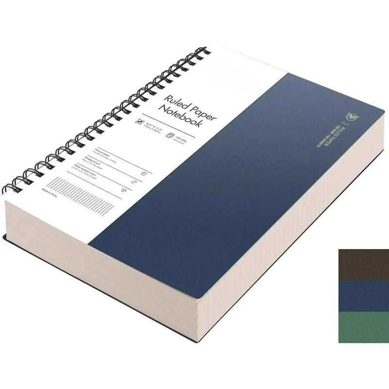 A4 Spiral Notebook College Ruled Lined Journal, 11.2