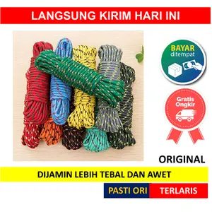 TAMPAR TALI JEMURAN NYLON NILON BAJU 10 METER TALI TAMBANG 10 METER SERBAGUNA TALI IKAT BARANG NILON LAUNDRY ROPE