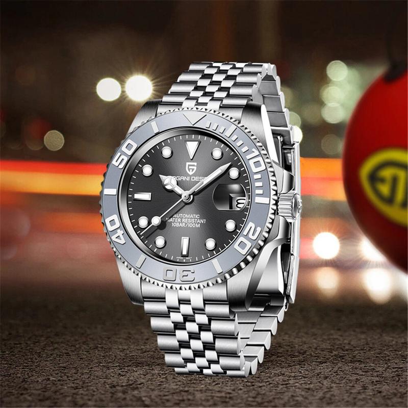 Product Introduction of Jam Tangan Mekanikal Lelaki Sukan, REKA BENTUK PAGANI, Mewah Nilam, Jam Tangan Automatik untuk Lelaki, Keluli Tahan Karat, Kalis Air, Jam 17