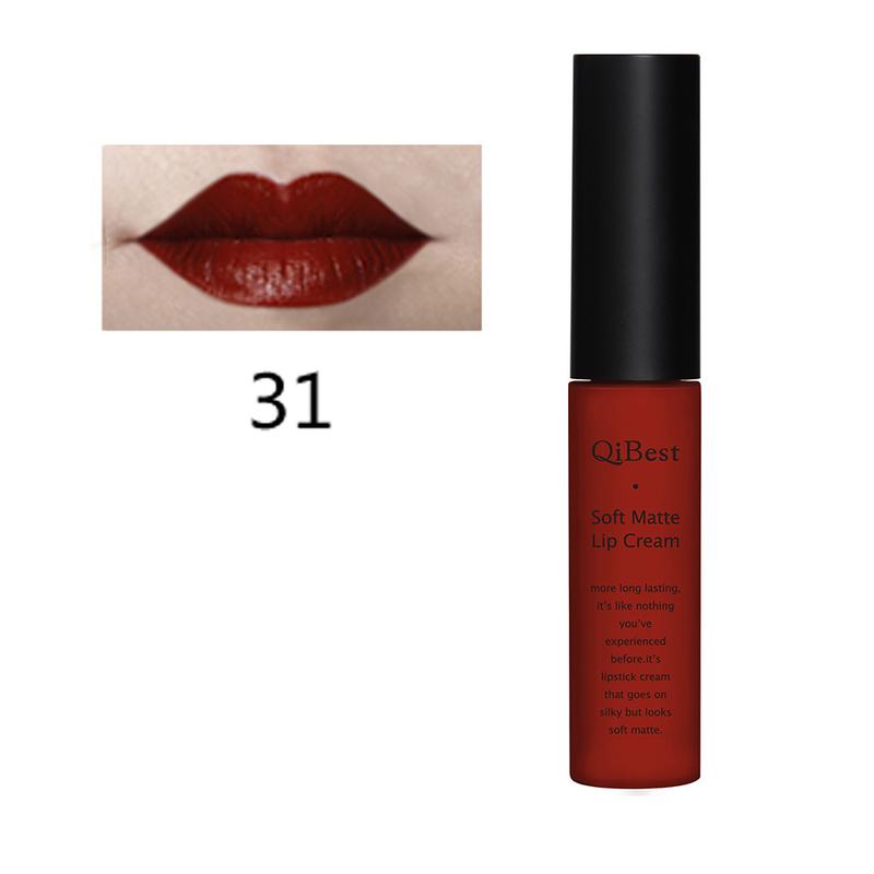 Makeup 34 Color Matte No Stain on Cup Long Lasting Lip Gloss Matte Lip Glaze Lipstick Glossy Cosmetic Lip Care 7