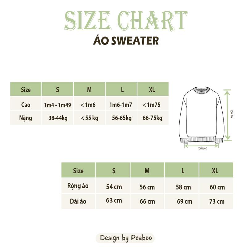 Product Introduction of Áo Sweater THÊU Hoa Vàng Nam Nữ By PEABOO Unisex Chất Nỉ Lót Bông Form Rộng 0