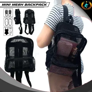 Save a Life Mini Mesh Bag Tas Ransel Kantong Jala Jaring Olahraga Outdoor Multifungsi Transparan