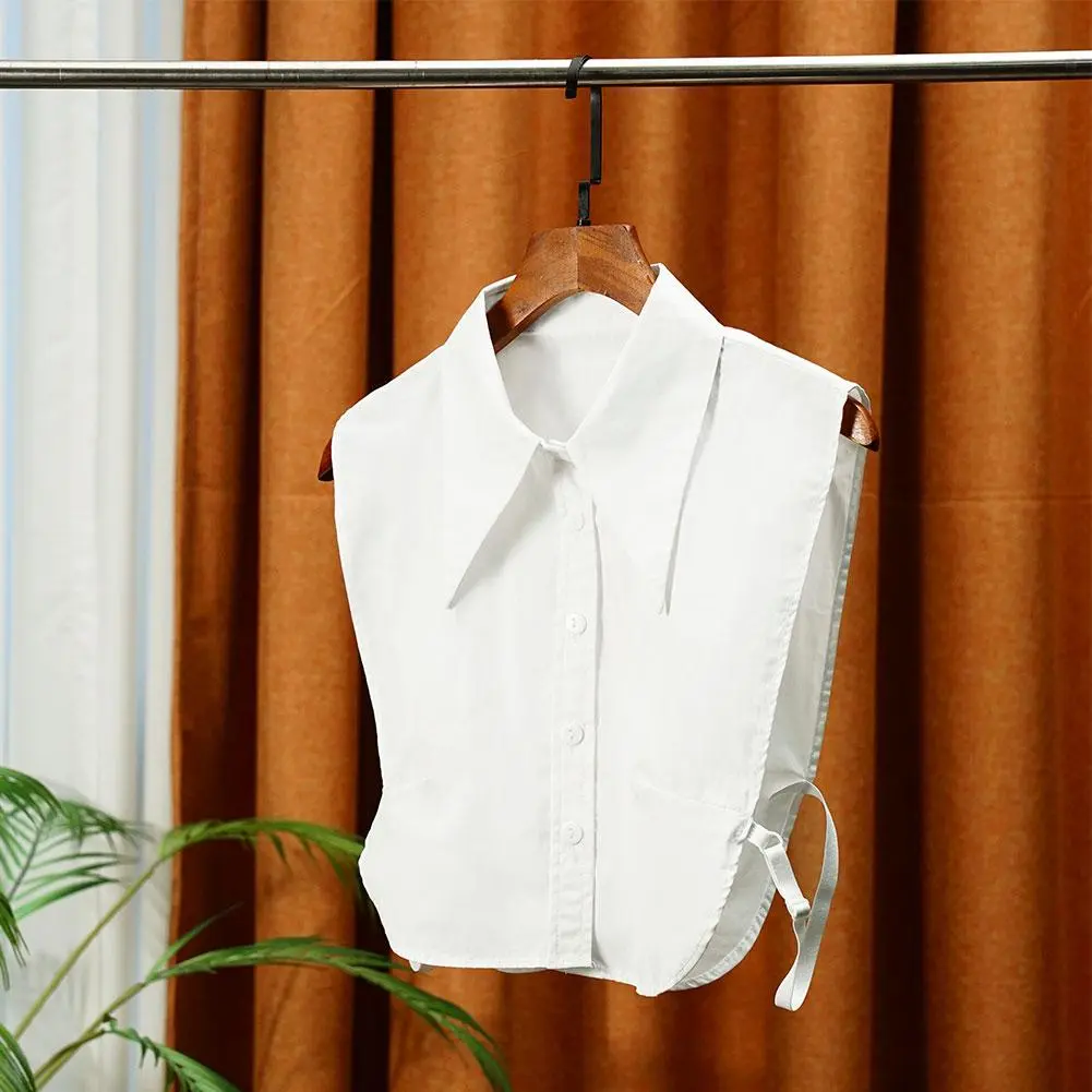 Cổ Áo Giả, Màu Trắng, Thời Trang, Có Thể Tháo Rời, Thích Hợp Cho Áo Sơ Mi Và Áo Cánh, Cổ Áo Ve Áo, G4G5